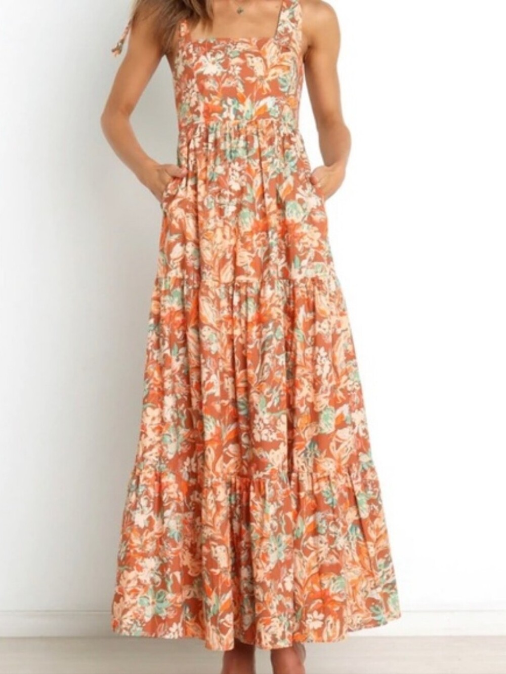 Petal & Pup Floral Tiered Sundress Size 4